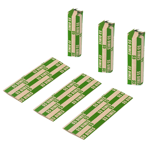 Enveloppes pour pièces de monnaie Green Dimes, 105 pièces, papier kraft de haute qualité, identification par couleur ABA, faciles à utiliser, sacs de tri pour pièces de monnaie - Product Image 3