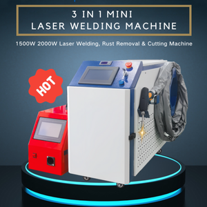 Mini Saldatrice <span class=keywords><strong>Laser</strong></span> 4 in 1 1500W 2000W, Macchina Portatile per Saldatura <span class=keywords><strong>Laser</strong></span>, Rimozione Ruggine e Taglio - Product Image 3