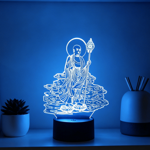 USB Buddha Wish Night <b>Light</b> with Shurangama Mantra ABS Body and LED <b>Light</b> Source <b>for</b> Eternal <b>Light</b> White Shade <b>for</b> Living Room - Product Image 4
