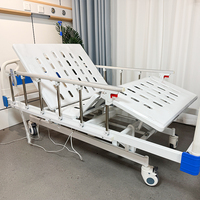 Lit médical électrique en alliage d'aluminium et ABS, 3 fonctions, hauteur et angle réglables, multi-positions, certifié ISO, lit d'hôpital