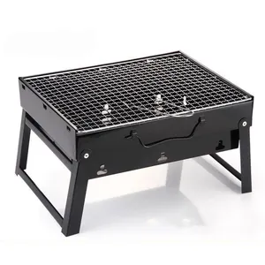 Produttore su misura per uso domestico domestico portatile in acciaio leggero pieghevole BBQ stufa a carbone Grill Barbecue