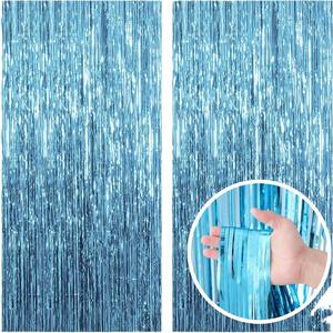 Rideaux à franges en feuille de haute qualité de 1*2m pour décorations de fête, avec plusieurs couleurs au choix pour Halloween, enterrement de vie de jeune fille - Product Image 4