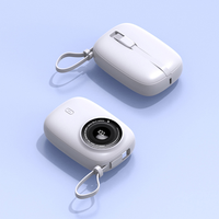 Nuevo Mini Banco de Energía Portátil de 10000mAh 2025 con Cámara KP90, Carga Rápida y Cable Integrado, Logotipo Personalizable
