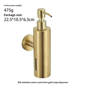 <span class=keywords><strong>Distributeur</strong></span> <span class=keywords><strong>de</strong></span> savon mural en acier inoxydable 304 pour salle <span class=keywords><strong>de</strong></span> bain d'hôtel-Bouteille <span class=keywords><strong>de</strong></span> lotion et bouteille <span class=keywords><strong>de</strong></span> désinfectant pour les mains - Product Image 6