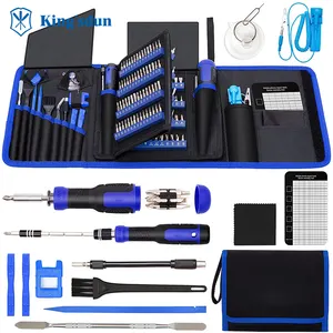 King'sdun 190 in 1 Electronics Repair Magnetic Screwdriver Set Repair Tool Kit with Portable Bag for iPhone Tablet Xbox