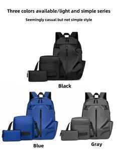 Mochila escolar duradera con logotipo personalizado Midelunya, mochila de negocios de gran capacidad, mochila impermeable para ordenador portátil con carga USB - Product Image 2