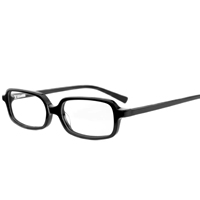 Montures en acétate rectangulaires rétro de petite taille |   Lunettes de vue vintage fines pour hommes et femmes