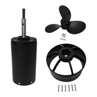 Moteur BLDC étanche IP68 75133 3800W-6600W 16S 40kgf de poussée pour système de propulsion marine de planche de surf électrique et bateau électrique