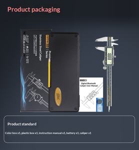 Pied à coulisse numérique Koravo avec affichage, règle de mesure électronique en acier inoxydable haute précision avec transmission de données <span class=keywords><strong>sans</strong></span> <span class=keywords><strong>fil</strong></span> - Product Image 3