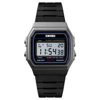 Original SKMEI 1412 Montres Digitales Classiques de Sport Vintage pour Homme et Femme