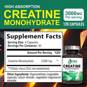 Hot Selling Creatine Monohydrate Capsules with Creatine Monohydrate Strength Endurance Support Creatine Capsules - Product Image 2