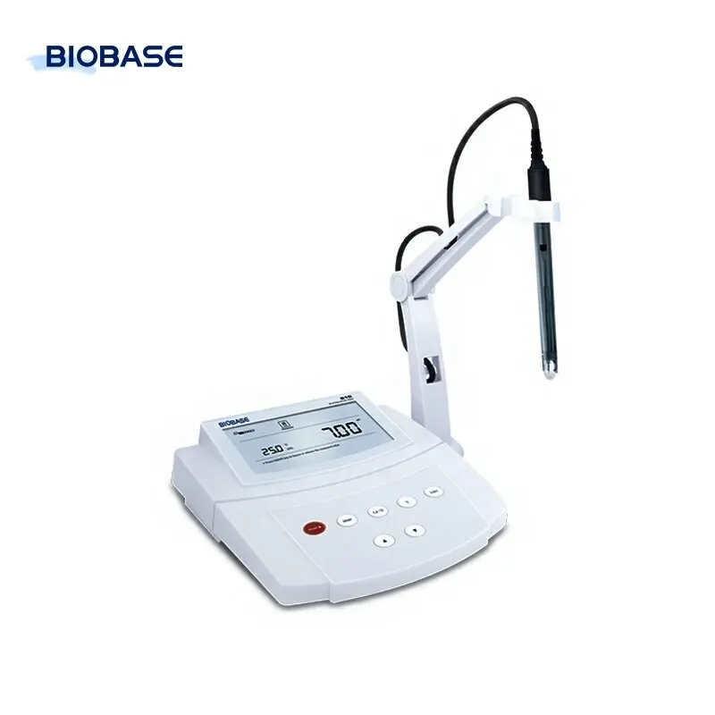 Biobase China Benchtop Ph Meter Automatische Elektrode Helling Drukknop Kalibratie Tafelblad Ph Meter