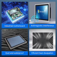 Komputer Panel All-in-One Industri Android Windows Linux Ubuntu 10,4 inci Kustom WIN7/10 CPU J1800 Memori 2GB/4GB/8GB 1