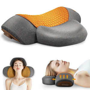 <strong>Heated</strong> Vibrating <strong>Neck</strong> Massage <strong>Pillow</strong> Electric Massager Cervical Traction 3-in-1 <strong>Pillow</strong> for Home Use - Product Image 1
