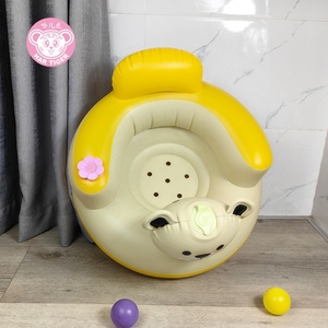 Factory Wholesale Cheap Hot Sale Good Quality Inflatable Baby Sofa Portable Baby Dinner <b>Table</b> Gaming Chair Home Theatre System - Product Image 4