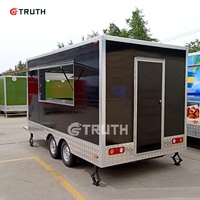 Camion de restauration mobile Truth on Sale pour shawarma et pizza, entièrement équipé, kiosque de restauration de rue extérieur, remorque de café et de nourriture mobile