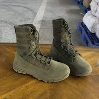 Bottes Tactiques Montantes à Lacets pour Hommes, Durables, de Travail et d'Extérieur