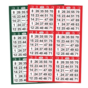 Design Unique Special 75-ball Bingo Cards Paper Variable Data Wholesale Print Professional Bingo <b>Sheets</b> - Product Image 1