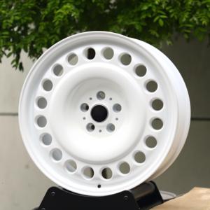 HTOR 19 20 22インチ 5x130 5x120 鍛造ヘリテージホイール グロスホワイト スチールスタイルリム ディフェンダー G63 G63 G580 G550 G350 ブロンコ用 - Product Image 2