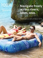 Aufblasbarer Outdoor-Loungesessel Tragbares Luftsofa für Strand, Pool, Garten & Park