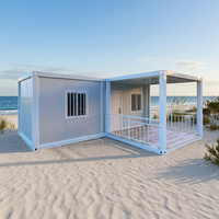 Maison conteneur préfabriquée mini, légère et modulaire, facile à assembler, portable, pour station balnéaire