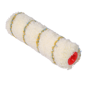 Rouleau de peinture industriel/DIY de 10 pouces, haute qualité, trois couleurs, rayures beiges, polyamide, personnalisable, avec cadre à dégagement rapide, support OEM - Product Image 4