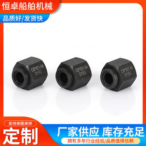 Écrou extérieur en acier au carbone de type D CB56-83 pour quincaillerie marine avec raccord fileté extérieur et conception à épaule plate - Product Image 2