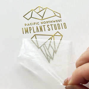 Offre Spéciale autocollants or argent avec logo personnalisé étiquettes de transfert UV 3D en vinyle de luxe imperméables pour l'emballage - Product Image 2