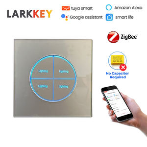 Interrupteur intelligent Zigbee Tuya 86 Larkkey au design unique, 1 gang, avec petit panneau arrière - Product Image 3