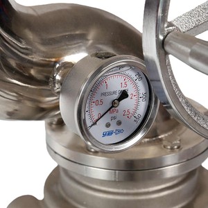 Canon à eau en acier inoxydable avec manomètre et buse réglable pour la pulvérisation de mousse à haute pression - Product Image 6