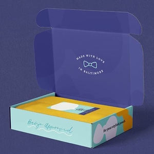 Caja de regalo de embalaje para cosméticos, papel corrugado personalizado con estampado colorido - Product Image 6