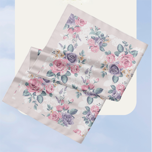 Hijab en voile imprimé sur mesure pour les femmes musulmanes Design floral Moyen multifonction Foulard de la vie quotidienne Tous les châles traditionnels - Product Image 3