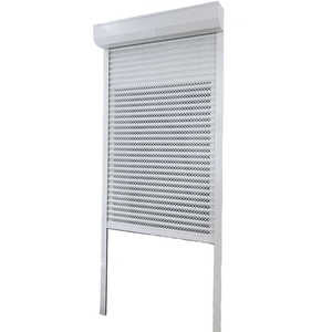 Volets <span class=keywords><strong>de</strong></span> tempête à rouleau en aluminium Volets extérieurs en aluminium Portes à isolation automatique Portes rapides en métal pour la cour et la maison - Product Image 3