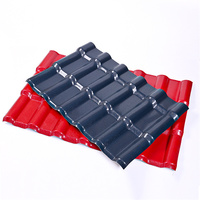 Tuile de toit en résine synthétique ASA PVC, tuile PVC coloniale, tuile de toit UPVC résistante aux UV pour maison résidentielle