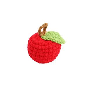 Ornements de poupées en laine tricotés à la main au crochet - Motifs de fruits en kaki, cacahuète, pomme - 31 cm-50 cm - Jouet en peluche tissé suspendu - Product Image 5
