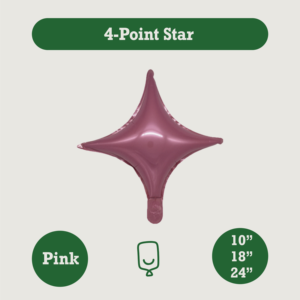 ลูกโป่งฟอยล์4จุด10 18 24นิ้วหลากสีสำหรับปาร์ตี้วันเกิดงานแต่งงานงานปาร์ตี้ฉากหลังสั่งทำ - Product Image 1