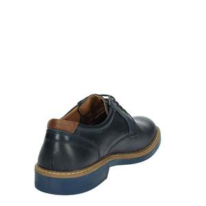 Scarpe Eleganti da Uomo con Lacci in Pelle Blu Traforata Stile Oxford per Abbigliamento Formale - Product Image 3