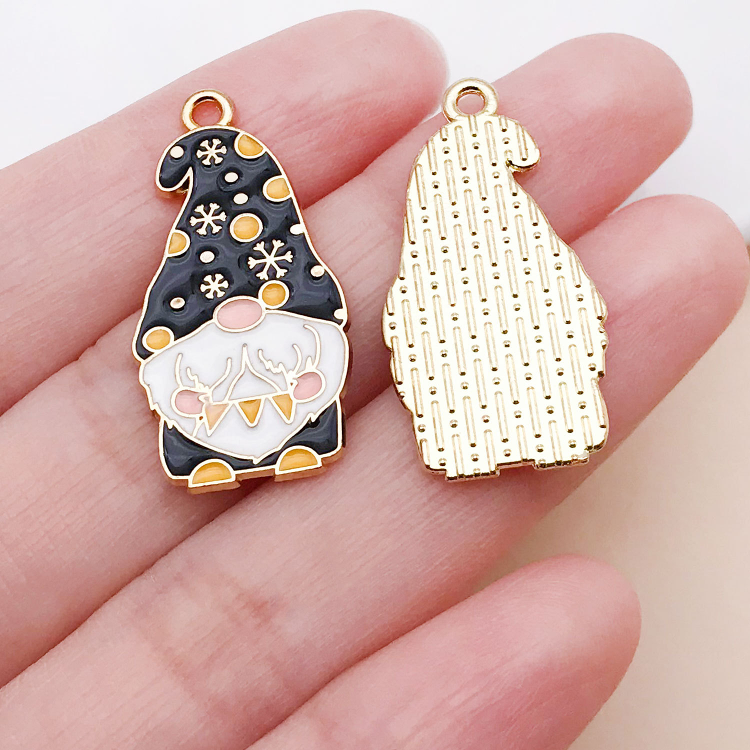 21712-1 30x15mm-1.9g drop oil black kc zinc alloy