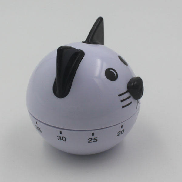 Plastic Design Animal Cat Countdown Kitchen Timer