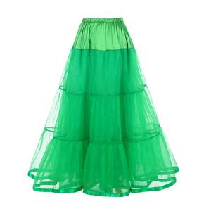 Jupes longues en organza de couleur unie, style vintage pour femmes, à plusieurs couches, volumineuses, directement de l'usine - Product Image 5