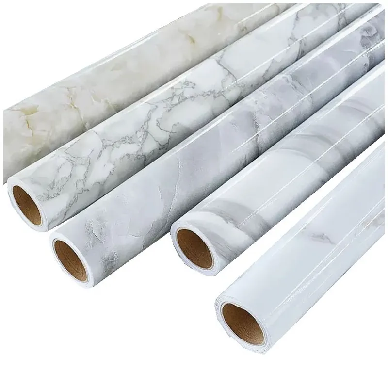 Lonmay China Marble design PVC decorative film for furniture laminate profile wrapping