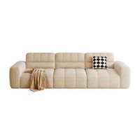 Neue billige High-End-Möbel Minimalismus Schnitts ofa Wohnzimmer möbel 4 5 Sitz Luxus Samt Creme Stil Sofa