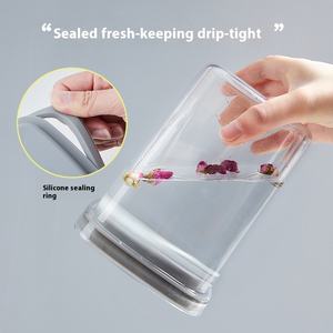 Nouveau pot de stockage Transparent de cuisine conception en spirale carrée boîte de conservation scellée sous vide aluminium métal Injection plastique alimentaire - Product Image 4