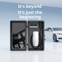 Nouveau protecteur de chargeur de voiture électrique anti-collision avec double ventilation 7kW AC/DC mural pour garage et parking
