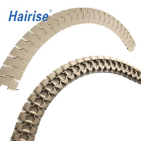 Chaîne de la série Hairise Har880TAB pour ligne de production de bouteilles et de canettes en PET, chaîne à plateaux plats, convoyeur à charnière simple, chaîne droite