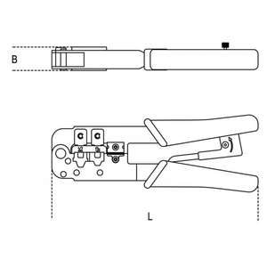 BETA - 016010011 Pince à cliquet pour terminaux téléphoniques et transmission de données (multipack) - Product Image 3