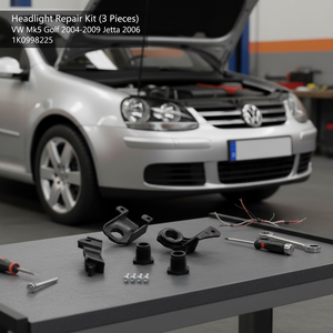 Kit de reparación de faros (3 piezas) lado izquierdo para compatible con VW Mk5 Golf 2004 - 2009 Jetta 2006 OEM 1K0998225 - Product Image 3