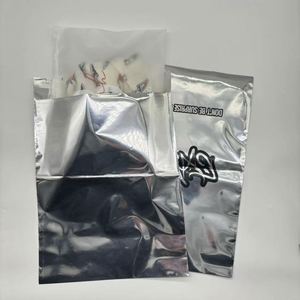 Custom LOGO Printed Silver Mailer <b>Bag</b> Aluminum Foil Metallic Mailing <b>Bags</b> for <b>Clothing</b> Polymailer - Product Image 1