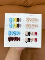 En gros Faux ongles à presser pour Halloween, style gothique, en acrylique, motifs crâne, fantôme, citrouille effrayants, formes carrée, amande, stiletto, French