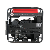 Générateur à essence à onduleur ouvert 12KW 13KW 220V 380V avec réservoir de carburant de 35L pour les stands de marché en plein air Démarrage manuel et électrique CE/ISO